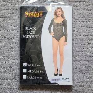 black lace bodysuit